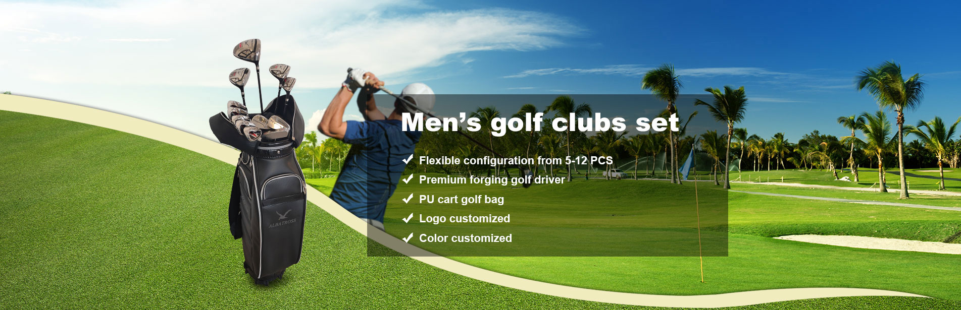 Výrobca súpravy pánskych golfových palíc